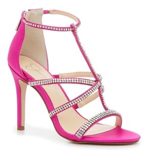 Jessica Simpson Women Elegant Pink Strappy Heels